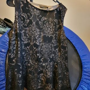Black dress top lace
